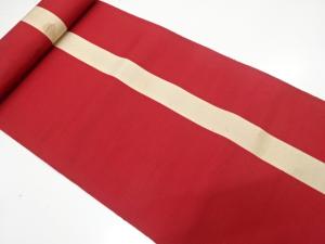 アンティーク　本場筑前博多　縞模様織り出し　八寸帯地反物